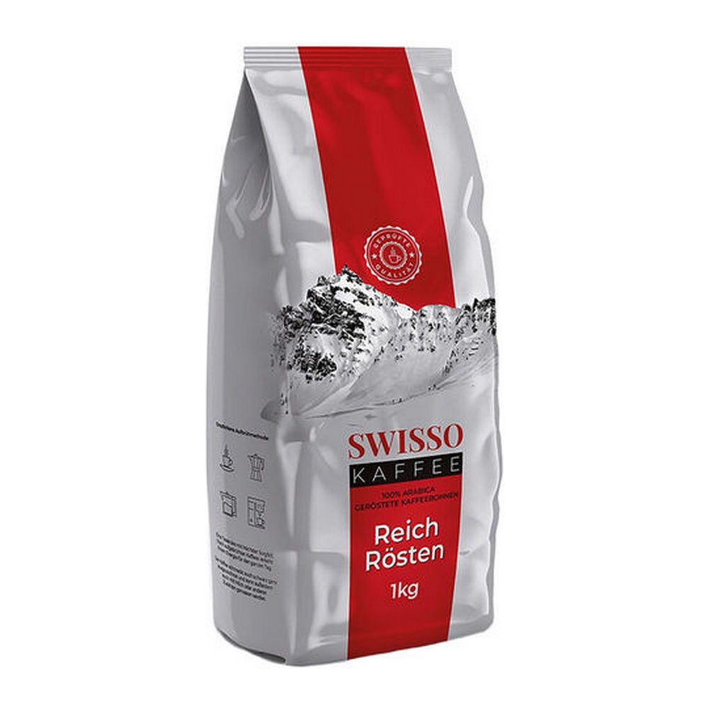 Swisso &VerticalLine; Koffie Vol Gebrand Bonen &VerticalLine; 8 x 1 kg