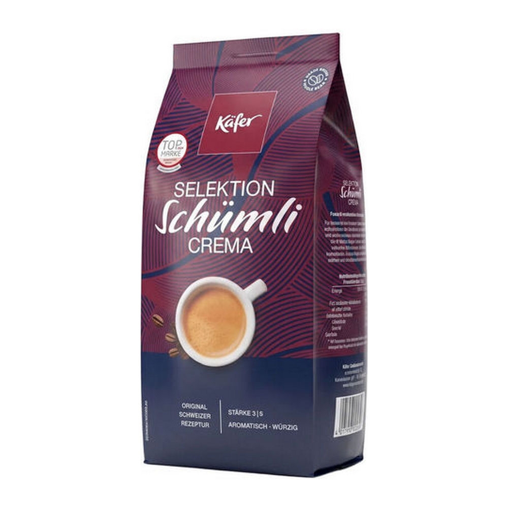 Kafer &VerticalLine; Selektion Sch&uuml;mli Crema Bonen &VerticalLine; 8 x 1000 gram