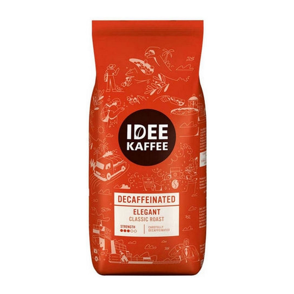 Idee Kaffee | Idee Kaffe Decaffeinated Elegant Bonen | 4 x 1000 gram