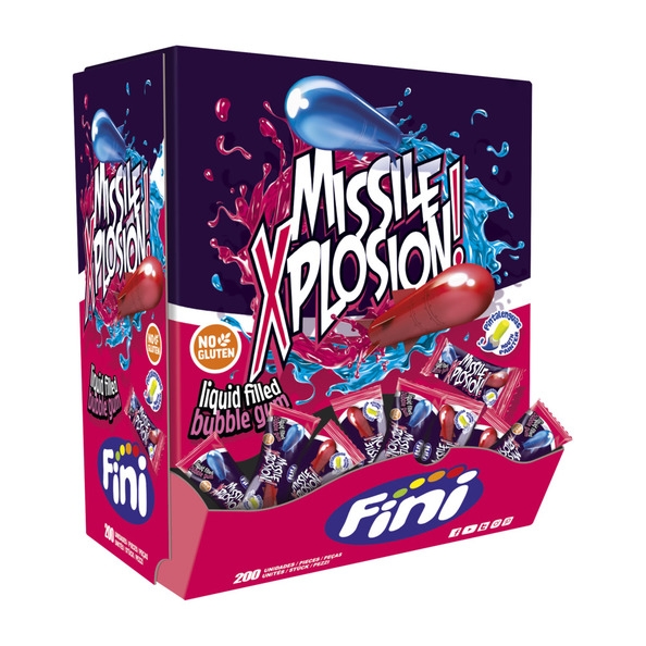 Fini | Missle Xplosion Gum | 200 stuks