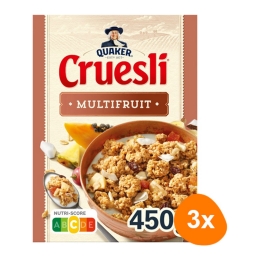 Quaker | Cruesli Multifruit | 3 x 450 gram