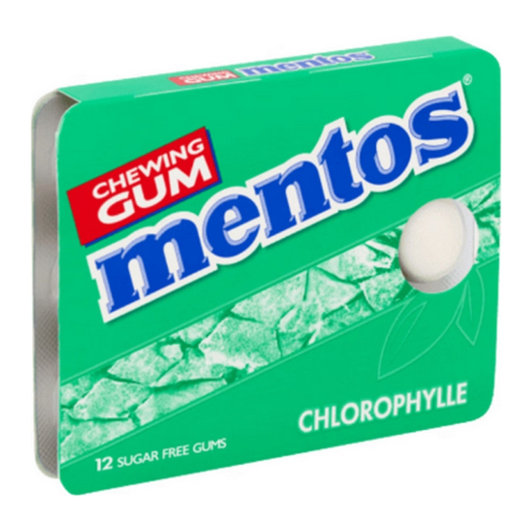 Mentos | Gum | Chlorophylle | Blister | 12 stuks