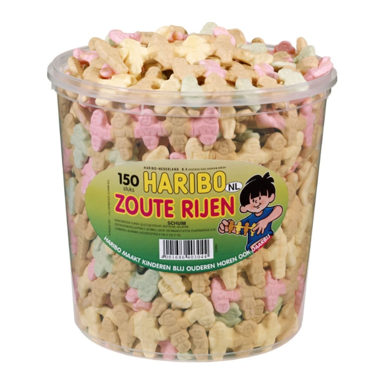 Haribo | Zoute Rijen | 150 stuks