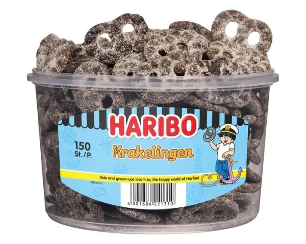 Haribo | Drop Krakelingen | 150 stuks