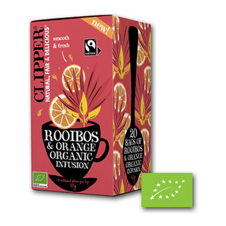 Clipper | Rooibos & Orange Bio | 4 x 20 stuks