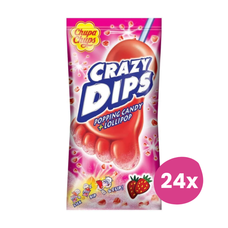 Chupa Chups | Crazy Dips | Strawberry | 24 x 14 gram