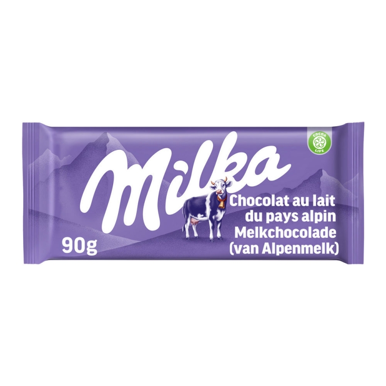 Milka | Alpenmelk Flowpack | 25 x 90 gram