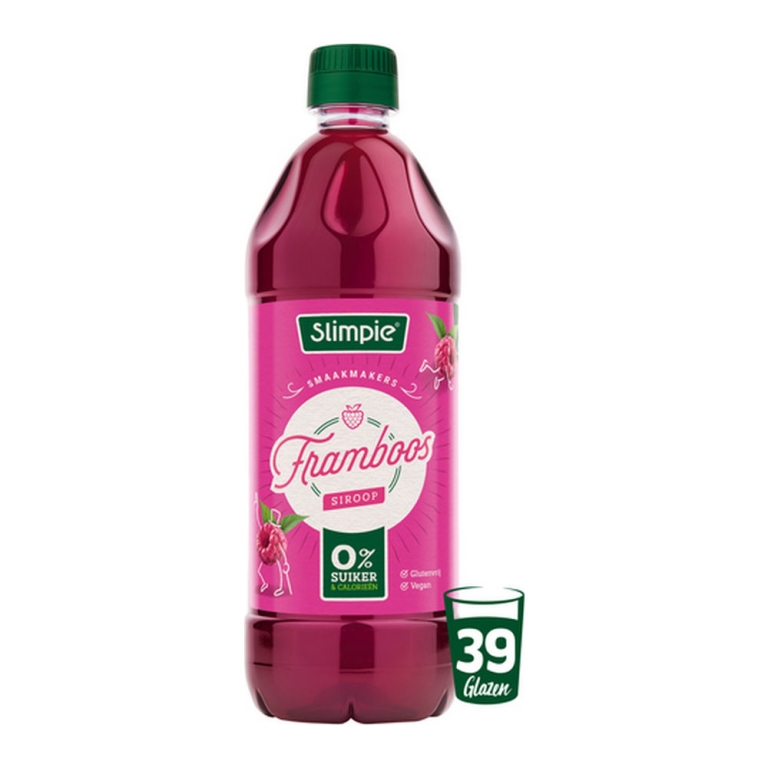 Slimpie | Siroop Framboos | 6 x 650 ml