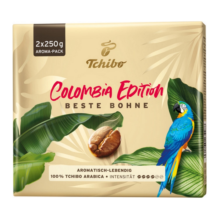 Tchibo | Beste Bohne Colombia Vacuum | 9 x 2 x 250 gram
