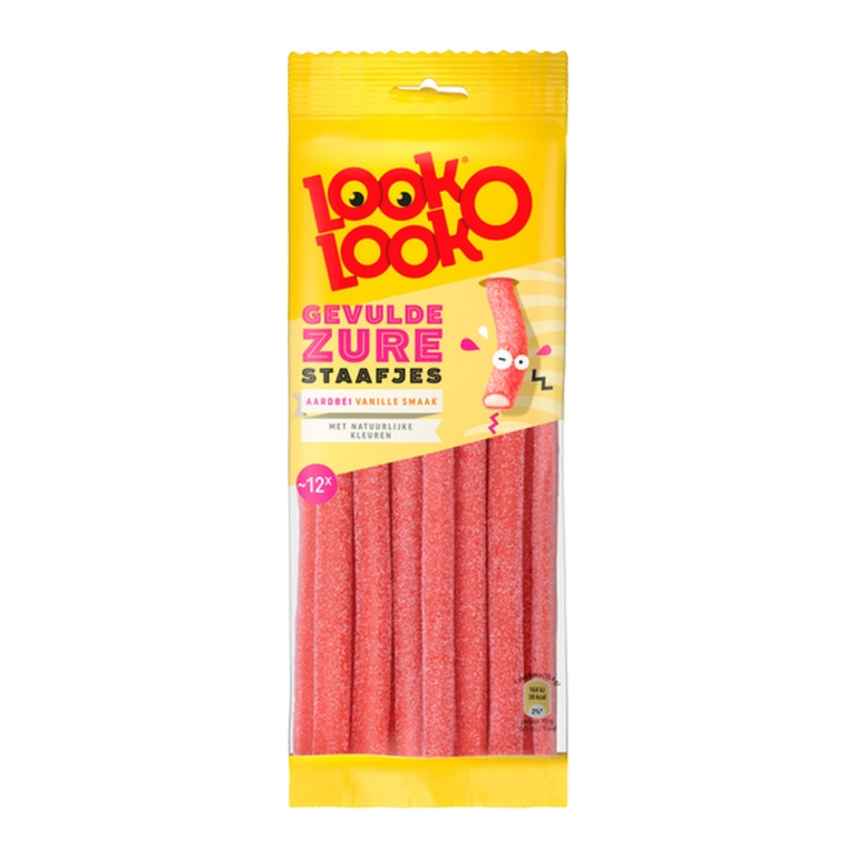 Look O Look | Gevulde Zure Staafjes | 15 x 125 gram