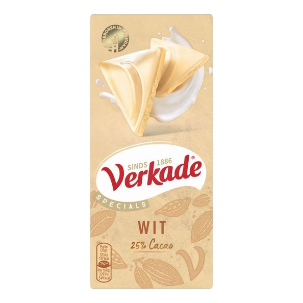 Verkade | Reep Wit | 12 x 90 gram