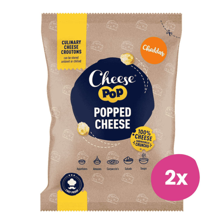 Cheesepop | Gepofte Cheddar Kaas | 2 x 500 gram