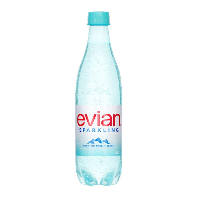 Evian | Sparkling 100% RPET | 12 x 0,5 liter