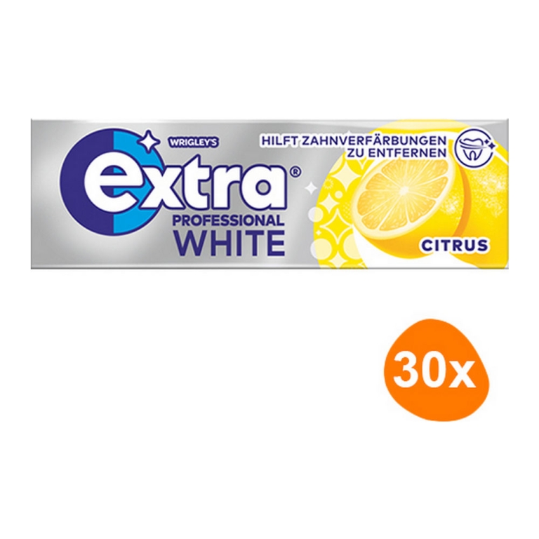 Wrigley's | Extra Prof White Citrus | 30 x 10 stuks