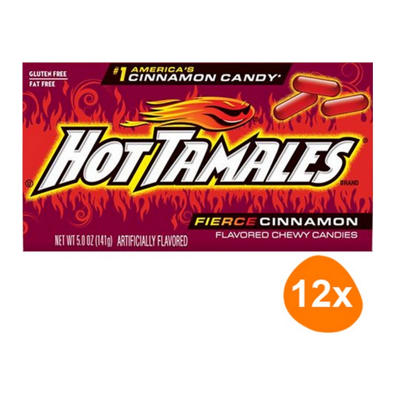 Hot Tamales | Fierce Cinnamon | 12 x 141 gram