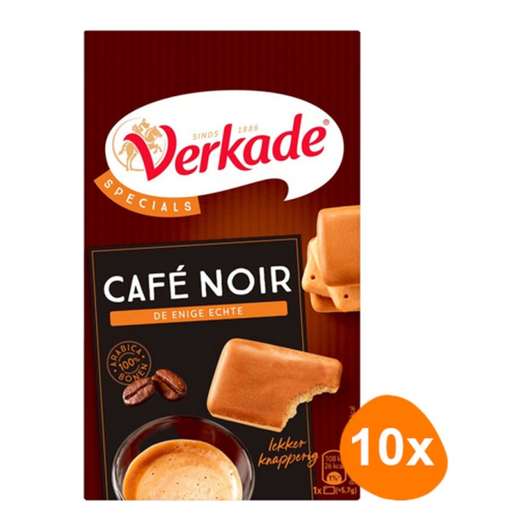 Verkade | Cafe Noir Original | 10 x 175 gram