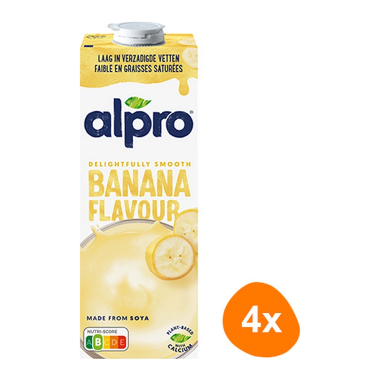 Alpro | Sojadrink Banana | 4 x 1 liter