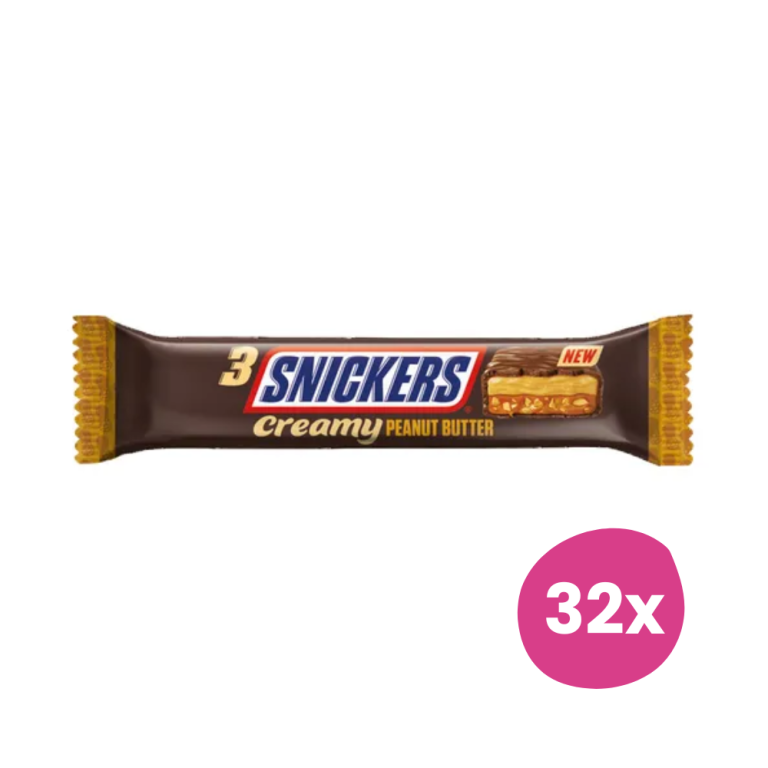 Snickers | Creamy Peanut Butter Trio | 32 x 55 gram
