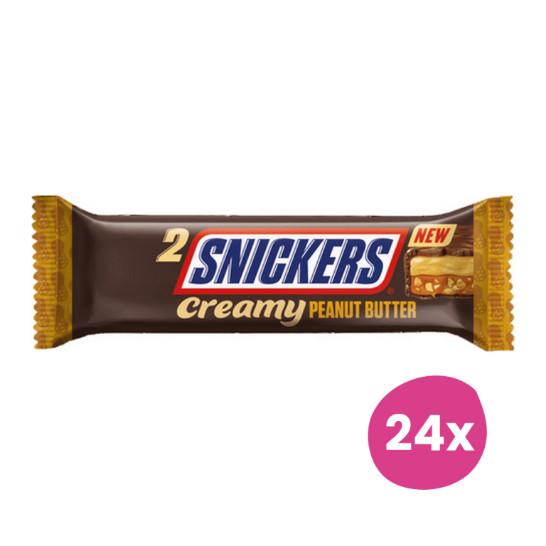 Snickers | Creamy Peanut Butter Single | 24 x 37 gram