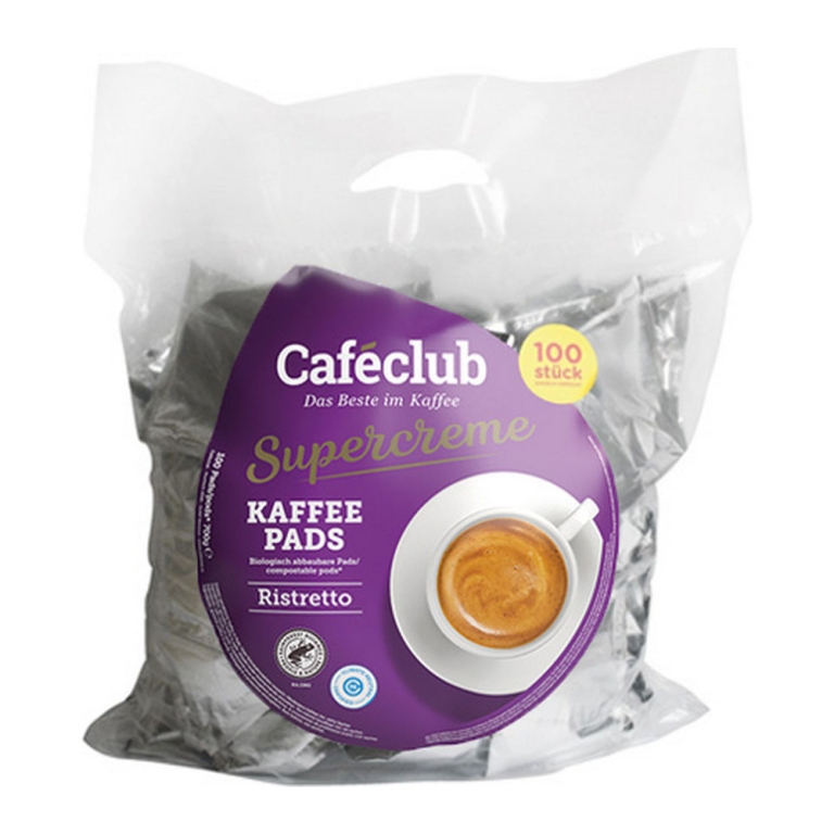 Cafeclub | Supercreme Koffiepads Ristretto | 100 pads