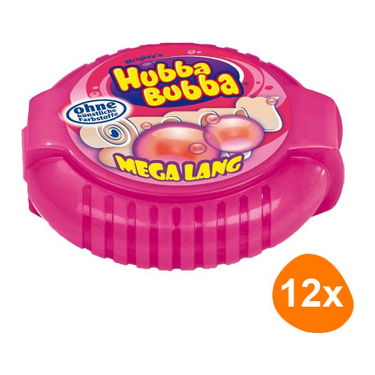 Wrigley's | Hubba Bubba Mega Long Fancy Fruit | 12 stuks