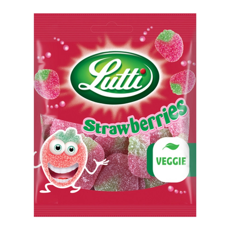 Lutti | Aardbeien Zakje | 12 x 80 gram