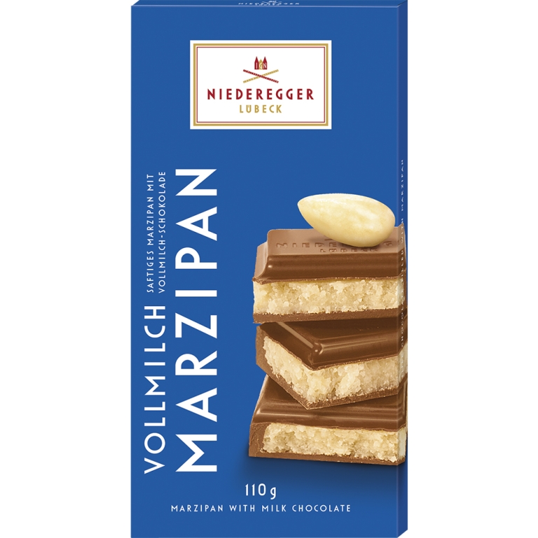 Niederegger | Marsepein Melkchocolade | 10 x 110 gram
