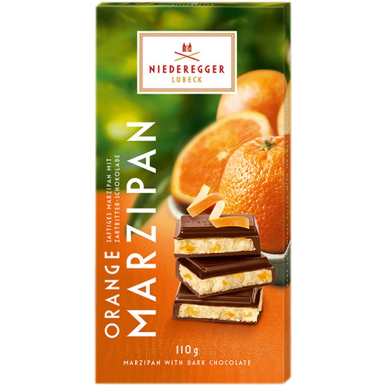 Niederegger | Marsepein Sinaasappel | 10 x 110 gram