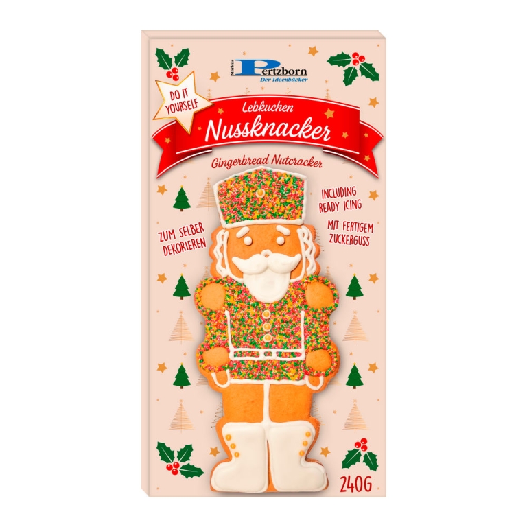 Pertzborn | Lebkuchen Notenkraker Doos | 18 x 240 gram