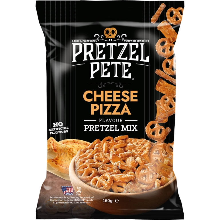 Pretzel Pete | Cheese Pizza Pretzel Mix | 8 x 160 gram