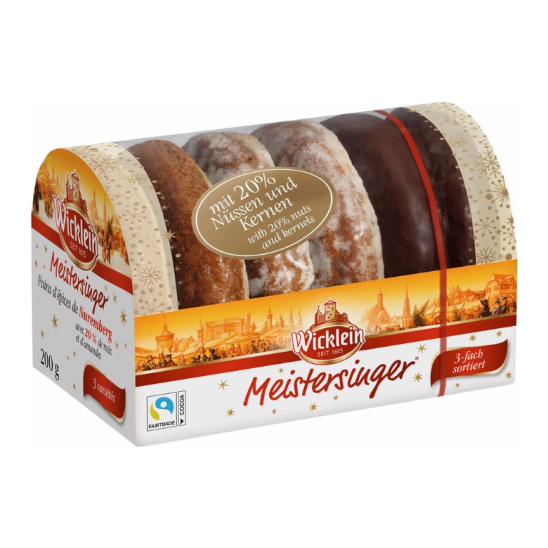 Wicklein | Meister-lebkuchen 3 Soorten | 21 x 200 gram
