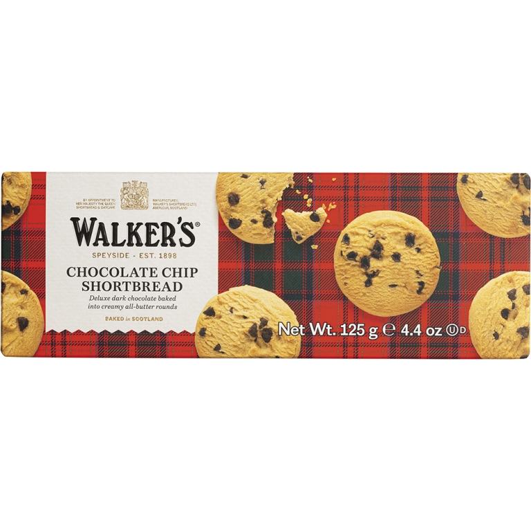Walkers | Walker's Choc Chip Shortbread Doos | 12 x 125 gram