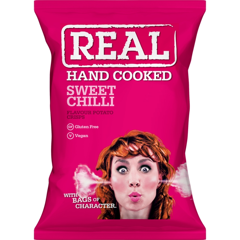 Real Crisps | Sweet Chilli Crisps Zak | 10 x 150 gram