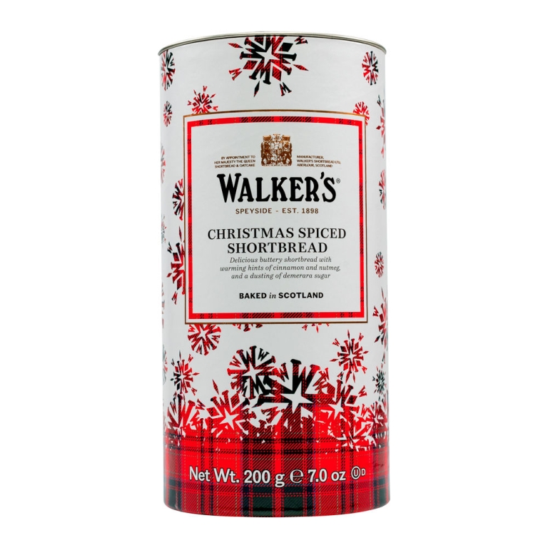 Walker's | Christmas Spiced Shortbread | 12 x 200 gram