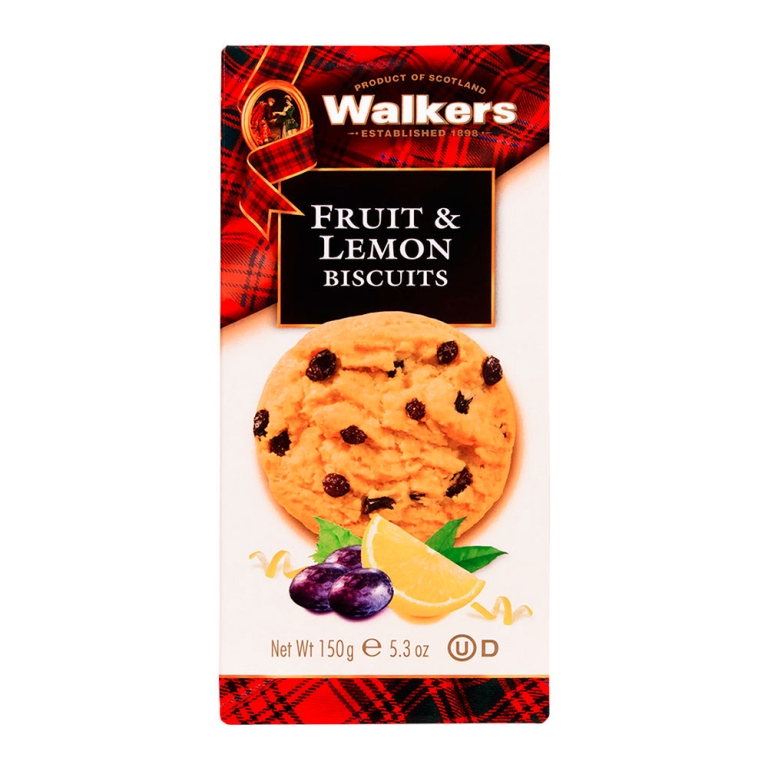 Walker's | Fruit & Lemon Biscuits Doos | 12 x 150 gram