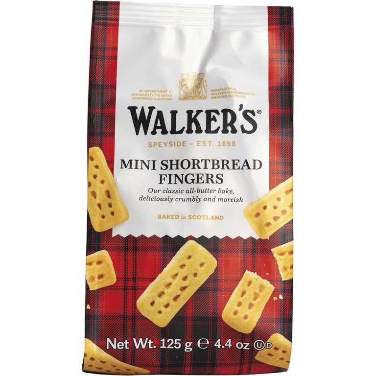 Walker's | Mini Shortbread Fingers Zakje | 12 x 125 gram