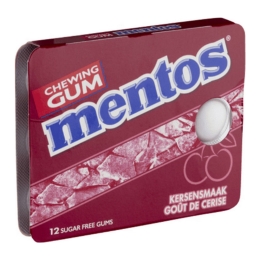 Mentos | Gum | Cherry | Blister | 12 stuks