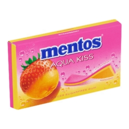 Mentos | Aqua Kiss | Strawberry&Mandarin | 20 pakjes