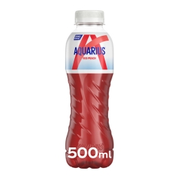 Aquarius | Red Peach Zero Sugar | Pet | 12 x 0.5 liter