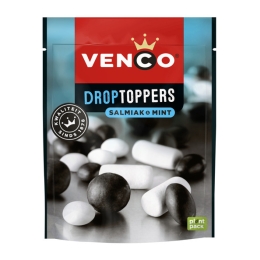 Venco | Droptoppers Salmiak Mint | 10 x 225 gram