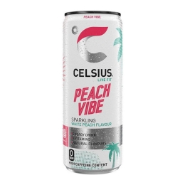 Celsius | Peach Vibe | Blik | 12 x 250 ml