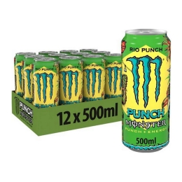 Monster | Juiced Rio Punch | Blik | 12 x 0,5 liter