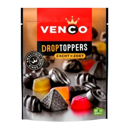 Venco | Droptoppers Zacht Zoet | 10 x 225 gram