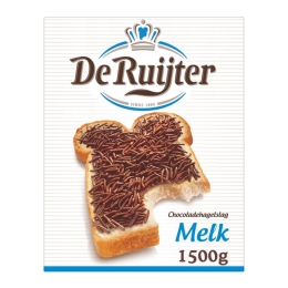 De Ruijter | Chocoladehagel Melk | 1500 gram