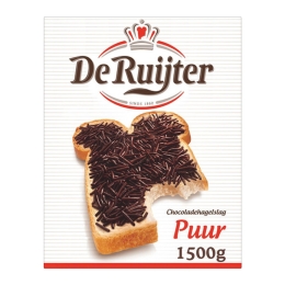 De Ruijter | Chocoladehagel Puur | 1500 gram