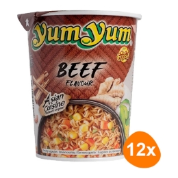 Yum Yum | Instant Noedels Rundvlees 12 Cups | Per stuk
