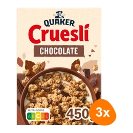 Quaker | Cruesli Chocolade | 3 x 450 gram