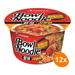 Nongshim | Instant Bowl Noedels Shin Kimchi | 12 stuks