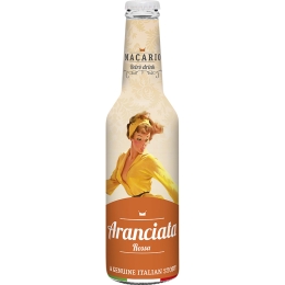Macario Retro Drink | Aranciata Rossa Red Orange Soda | 12 x 275 ml