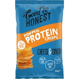 Good & Honest | Protein Crisps Cheese & Onion | 8 x 85 gram